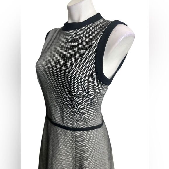 tibi‎ dress size 10 black sleeveless fit & flare mini stretch casual office - Picture 3 of 6